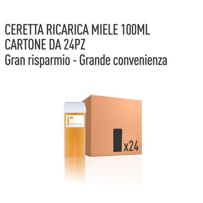 CERETTA MIELE-GIALLA RICARICA 100 ML- CONFEZIONE DA 24 PEZZI