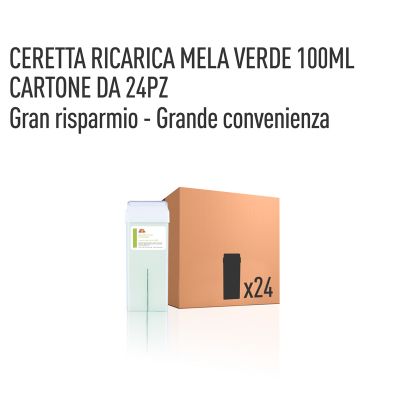 CERETTA MELA VERDE RICARICA 100 ML- CONFEZIONE DA 24 PEZZI